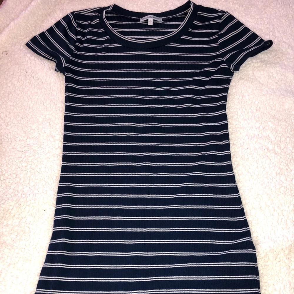 Stripped casual dress